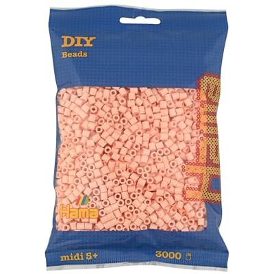 Hama Sac de perles Environ 3000 perles fusibles midi Décoration mosaïque Arts et loisirs créatifs pour enfants à partir de 5 ans Pêche clair Hama Sac de perles Environ 3000 perles fusibles midi Décoration mosaïque Arts et loisirs créatifs pour enfants à partir de 5 ans Pêche clair
