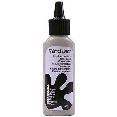 décopatch PL014O Un flacon Patchliner 20 g couleur argent décopatch PL014O Un flacon Patchliner 20 g couleur argent