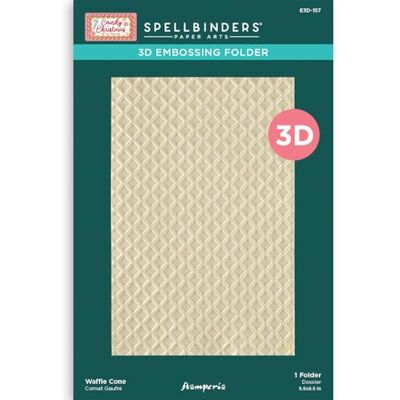 Stamperia 3D Embossing Folder for Scrapbooking, Albums, Card Making, and More, Perfect for Hobbies, Crafts, and Gifting (Candy Christmas) (Waffle Cone) Stamperia 3D Embossing Folder for Scrapbooking, Albums, Card Making, and More, Perfect for Hobbies, Crafts, and Gifting (Candy Christmas) (Waffle Cone)
