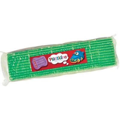 Plasticine Pâte à modeler pour animateurs professionnels et maquettistes Vert clair 400 g Plasticine Pâte à modeler pour animateurs professionnels et maquettistes Vert clair 400 g