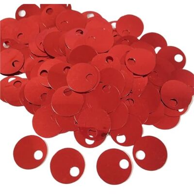 IKFGTJRE Lot de 5 confettis en PVC à paillettes rondes de 50 g et 20 mm pour travaux manuels avec grand trou 5 sur le côté (rouge 50 g) IKFGTJRE Lot de 5 confettis en PVC à paillettes rondes de 50 g et 20 mm pour travaux manuels avec grand trou 5 sur le côté (rouge 50 g)