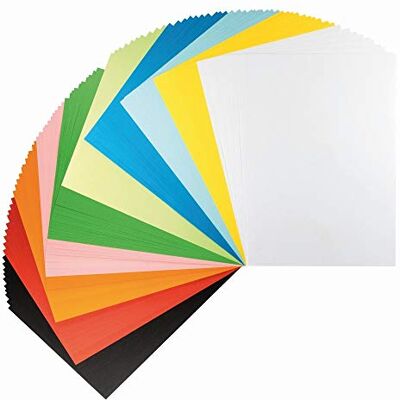 Ideen mit Herz Lot de 100 feuilles de couleur 150 g/m² 10 couleurs Papier de bricolage A3 Ideen mit Herz Lot de 100 feuilles de couleur 150 g/m² 10 couleurs Papier de bricolage A3