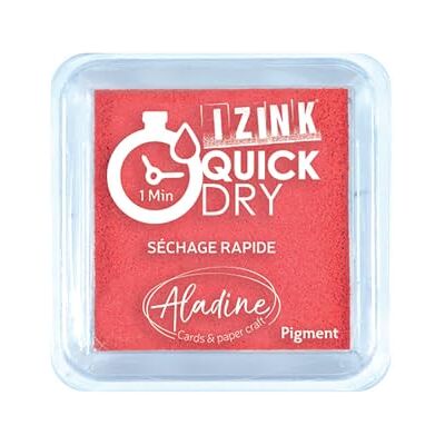 Aladine Encreur Izink Quick Dry Encreur à Séchage Rapide Scrapbooking, Bullet Journal et Carterie Créative Taille M 5 x 5 cm Couleur Rouge Aladine Encreur Izink Quick Dry Encreur à Séchage Rapide Scrapbooking, Bullet Journal et Carterie Créative Taille M 5 x 5 cm Couleur Rouge