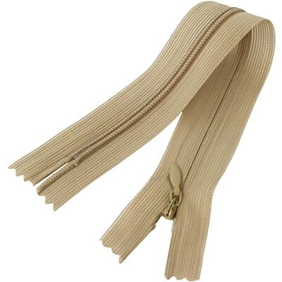 AERZETIX C60543 Lot de 10 Fermetures éclair invisibles 20 cm non-séparables fermeture à glissière crémaillère couleur beige maroquinerie jean pantalon robe jupe curseur couture vêtement AERZETIX C60543 Lot de 10 Fermetures éclair invisibles 20 cm non-séparables fermeture à glissière crémaillère couleur beige maroquinerie jean pantalon robe jupe curseur couture vêtement