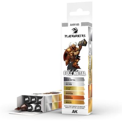 AK Interactive Lot de 6 marqueurs AKM105 métal AK Interactive Lot de 6 marqueurs AKM105 métal