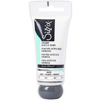 Sizzix Effectz Peinture acrylique mate crémeuse Blanc 60 ml Sizzix Effectz Peinture acrylique mate crémeuse Blanc 60 ml