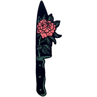 ZEGIN Patch brodé en Forme de Fleur de Poignard, à Coudre ou à Coller avec Fer à Repasser ZEGIN Patch brodé en Forme de Fleur de Poignard, à Coudre ou à Coller avec Fer à Repasser