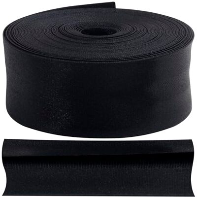 AERZETIX C77505 Ruban biais plié 5 mètres x 30 mm en polyester bleu-noir AERZETIX C77505 Ruban biais plié 5 mètres x 30 mm en polyester bleu-noir