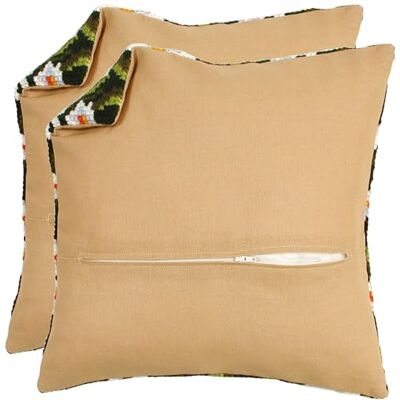 Vervaco Kit de dos de coussin avec fermeture éclair beige Set de 2 accessoires au point de croix ca. 45 x 45 cm Tissus couture partie arrière pour coussin travaux manuels adultes décoration broderie Vervaco Kit de dos de coussin avec fermeture éclair beige Set de 2 accessoires au point de croix ca. 45 x 45 cm Tissus couture partie arrière pour coussin travaux manuels adultes décoration broderie