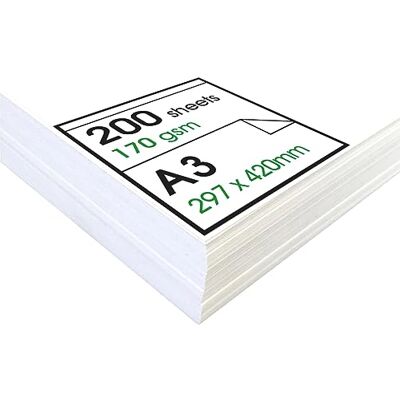 Artway Enviro Papier à Cartouche A3 Recyclé pour le dessin Idéal pour les applications d'art à sec 170gsm A3 (200 feuilles) Artway Enviro Papier à Cartouche A3 Recyclé pour le dessin Idéal pour les applications d'art à sec 170gsm A3 (200 feuilles)