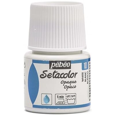 PEBEO Pébéo 295010 Setacolor Opaque 1 Flacon Blanc 45 ML PEBEO Pébéo 295010 Setacolor Opaque 1 Flacon Blanc 45 ML