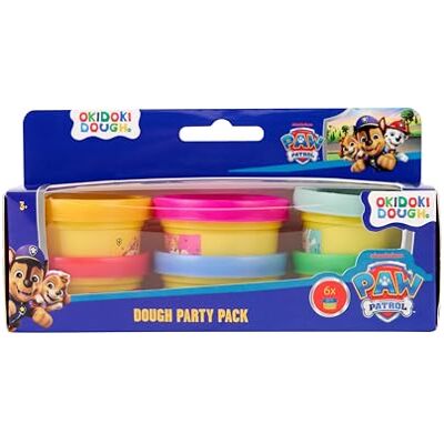 Paw Patrol Kit de pâte à modeler Okidoki Dough Party Pack avec 6 couleurs Pâte à modeler pour enfants à partir de 3 ans Kit de pétrissage créatif pour enfants Avec Chase, Marshall, Skye, Rubble Paw Patrol Kit de pâte à modeler Okidoki Dough Party Pack avec 6 couleurs Pâte à modeler pour enfants à partir de 3 ans Kit de pétrissage créatif pour enfants Avec Chase, Marshall, Skye, Rubble