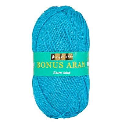 Sirdar Hayfield Bonus Aran Pelote de laine Bleu azur (824) 100 g Sirdar Hayfield Bonus Aran Pelote de laine Bleu azur (824) 100 g