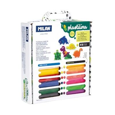 MILAN ® Mallette 12 barres de pâte à modeler colorées avec pièces et outils 'Wild Life' MILAN ® Mallette 12 barres de pâte à modeler colorées avec pièces et outils 'Wild Life'
