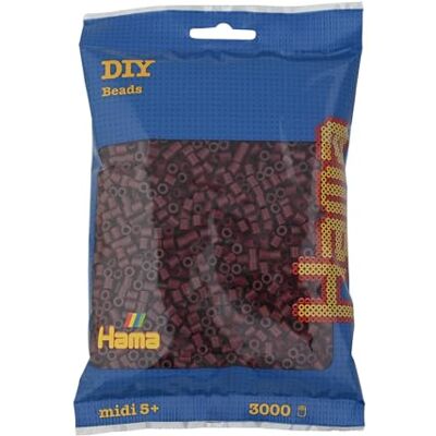 Hama sachet de perles à repasser env. 3000 perles midi loisirs créatifs et mosaïques pour enfants dès 5 ans jeu créatif et décoration artisanale burgundy Hama sachet de perles à repasser env. 3000 perles midi loisirs créatifs et mosaïques pour enfants dès 5 ans jeu créatif et décoration artisanale burgundy