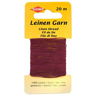 Kleiber 11,8 x 6,2 x 0,4 cm Fil de lin bordeaux Kleiber 11,8 x 6,2 x 0,4 cm Fil de lin bordeaux
