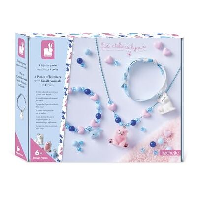 Janod 3 Bijoux à Créer Petits Animaux en Velours 2 Bracelets + 1 Collier Kit Loisirs Créatifs Activité Fait Main pour Enfants Dès 6 ans J09184 Janod 3 Bijoux à Créer Petits Animaux en Velours 2 Bracelets + 1 Collier Kit Loisirs Créatifs Activité Fait Main pour Enfants Dès 6 ans J09184