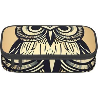 BGSHJVF Trousse à crayons haute capacité en tissu Oxford avec motif hibou mignon et plusieurs compartiments BGSHJVF Trousse à crayons haute capacité en tissu Oxford avec motif hibou mignon et plusieurs compartiments