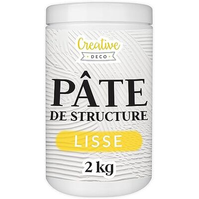 Creative Modeling Paste Pâte de Structure Lisse 2kg Pâte à Relief pour Peinture Acrylique Modelling Paste Pâte Texturée Pate Structure Modelage Effet 3D et Texture Art Creative Modeling Paste Pâte de Structure Lisse 2kg Pâte à Relief pour Peinture Acrylique Modelling Paste Pâte Texturée Pate Structure Modelage Effet 3D et Texture Art