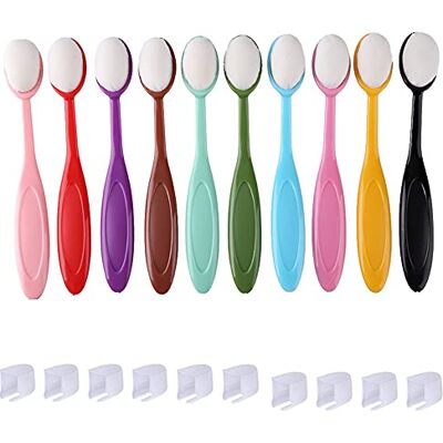 Briartw Lot de 10 pinceaux pour travaux manuels, estompeur de papier, fond de peinture, pour scrapbooking, arrière-plan, cartes, pochoirs de découpe, fabrication de cartes, estampage, outils d'artisanat Briartw Lot de 10 pinceaux pour travaux manuels, estompeur de papier, fond de peinture, pour scrapbooking, arrière-plan, cartes, pochoirs de découpe, fabrication de cartes, estampage, outils d'artisanat