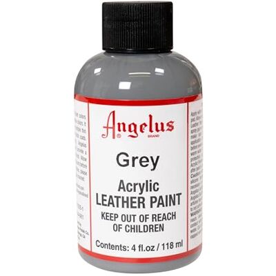 Angelus Peinture Acrylique pour Cuir, Gris, 118 ml (Pack de 1) Angelus Peinture Acrylique pour Cuir, Gris, 118 ml (Pack de 1)