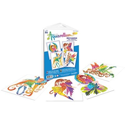 Sentosphère RECHARGE AQUARELLUM JUNIOR Sentosphere 677R NYMPHES Recharge Cartes Aquarellum Kit peinture Peinture Aquarellable Magique A partir de 6 ans fabriqué en France Sentosphère RECHARGE AQUARELLUM JUNIOR Sentosphere 677R NYMPHES Recharge Cartes Aquarellum Kit peinture Peinture Aquarellable Magique A partir de 6 ans fabriqué en France