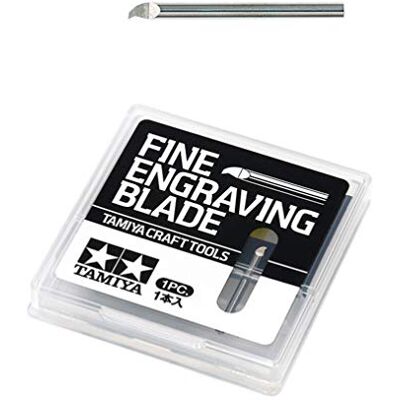 Tamiya 300074136 Lame de gravure 0,2 mm/tige 2 mm/longueur 25 mm Tamiya 300074136 Lame de gravure 0,2 mm/tige 2 mm/longueur 25 mm