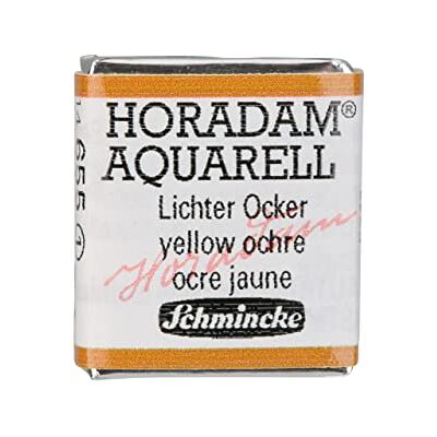 Schmincke HORADAM® AQUARELL Lampes pour artistes, 655 ocre clair, 14 655 044, 1/2 godet Schmincke HORADAM® AQUARELL Lampes pour artistes, 655 ocre clair, 14 655 044, 1/2 godet