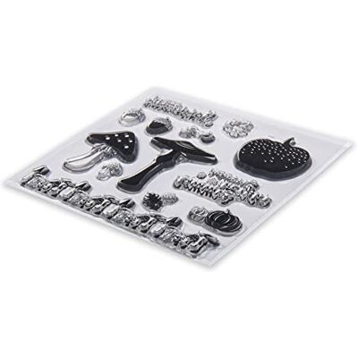 Rayher Clear Stamps 50251000 Lot de 15 tampons transparents en silicone 102,5 x 97 mm 13 motifs Rayher Clear Stamps 50251000 Lot de 15 tampons transparents en silicone 102,5 x 97 mm 13 motifs