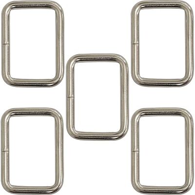 AERZETIX C68079 Lot de 5 Anneaux/Passants rectangulaires 30x20x4 mm lanière Sangle bandoulière Sac à Dos Ceinture Artisanat décoration Projet d'art créatif Couleur Argent en métal AERZETIX C68079 Lot de 5 Anneaux/Passants rectangulaires 30x20x4 mm lanière Sangle bandoulière Sac à Dos Ceinture Artisanat décoration Projet d'art créatif Couleur Argent en métal