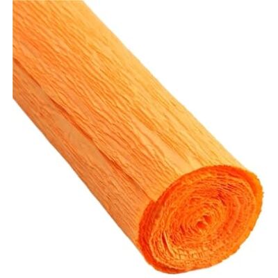 GIYXHU Lot de 4 rouleaux de papier crépon coloré froissé pour origami Décoration florale Orange 50 x 250 cm GIYXHU Lot de 4 rouleaux de papier crépon coloré froissé pour origami Décoration florale Orange 50 x 250 cm