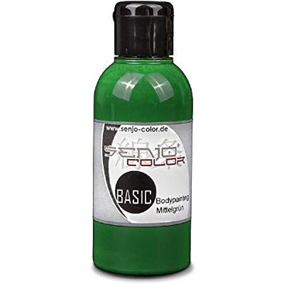 Senjo Color Body Painting Peinture 75ml Liquide Peinture du Corps Pour pinceaux et aérographe Fabriqué en Allemagne (Vert moyen) Senjo Color Body Painting Peinture 75ml Liquide Peinture du Corps Pour pinceaux et aérographe Fabriqué en Allemagne (Vert moyen)