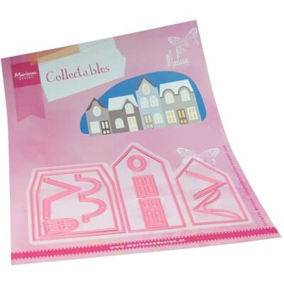 Marianne Design Collectables, Maisons par Marleen, motifs complexes et détails en relief pour loisirs créatifs, rose, taille unique Marianne Design Collectables, Maisons par Marleen, motifs complexes et détails en relief pour loisirs créatifs, rose, taille unique