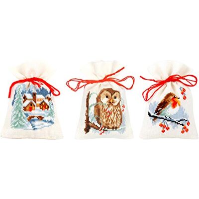 Vervaco Point De Croix Compté Kit Sachet Aromates Complet Set HIVER LOT DE 3 De Broderie Loisir Créatif Maison Decoration Cadeau DIYca. 8 x 12 cm Counted Cross Stitch Embroidery Vervaco Point De Croix Compté Kit Sachet Aromates Complet Set HIVER LOT DE 3 De Broderie Loisir Créatif Maison Decoration Cadeau DIYca. 8 x 12 cm Counted Cross Stitch Embroidery