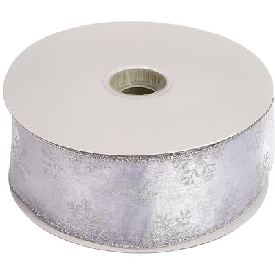 Morex Ruban transparent à paillettes avec fil de neige, 6,3 cm par bobine de 45,7 m, blanc/argenté Morex Ruban transparent à paillettes avec fil de neige, 6,3 cm par bobine de 45,7 m, blanc/argenté