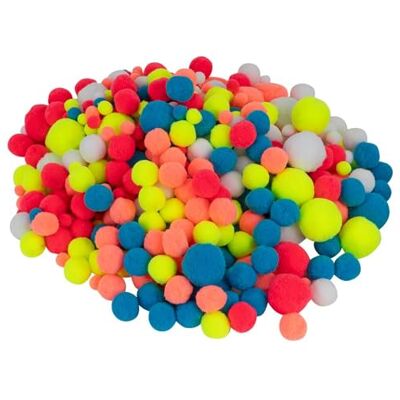 Ideen mit Herz Lot de 500 pompons en 5 couleurs assorties et 4 tailles Balles en peluche colorées pour le bricolage Pompons de pompons Pompons de bricolage particulièrement doux (tons fluo) Ideen mit Herz Lot de 500 pompons en 5 couleurs assorties et 4 tailles Balles en peluche colorées pour le bricolage Pompons de pompons Pompons de bricolage particulièrement doux (tons fluo)