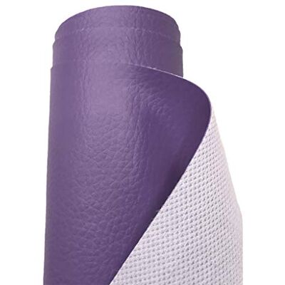 A-Express Tissu en similicuir grainé imperméable et résistant en vinyle texturé Violet 1 m 100 cm x 140 cm A-Express Tissu en similicuir grainé imperméable et résistant en vinyle texturé Violet 1 m 100 cm x 140 cm