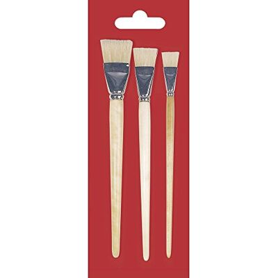 Rayher 3731400 Lot de 3 pinceaux à poils sur carte Rayher 3731400 Lot de 3 pinceaux à poils sur carte