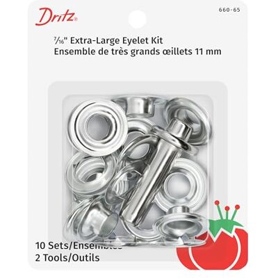 Dritz Kit d'œillets Nickel, zinc, 11 mm Dritz Kit d'œillets Nickel, zinc, 11 mm
