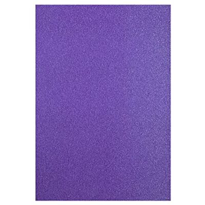 Creative Florence Papier Pailleté Violet A4-5 350 g/m² Papier Cartonné à Paillettes pour Loisirs Créatifs, Scrapbooking et Cartes de Vœux Creative Florence Papier Pailleté Violet A4-5 350 g/m² Papier Cartonné à Paillettes pour Loisirs Créatifs, Scrapbooking et Cartes de Vœux