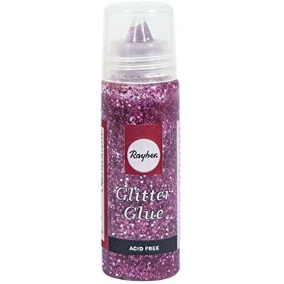 Rayher Glue 30187264 Flacon de colle à paillettes Rose 50 ml Rayher Glue 30187264 Flacon de colle à paillettes Rose 50 ml