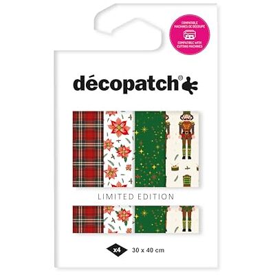 décopatch TD926C Assortiment de 4 papiers Foil avec dorure à chaud papier déco Noël Soldat Casse Noisette décopatch TD926C Assortiment de 4 papiers Foil avec dorure à chaud papier déco Noël Soldat Casse Noisette