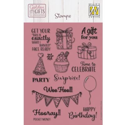 Nellie's Choice Lot de 16 motifs et textes transparents pour scrapbooking, fabrication de cartes, artisanat en silicone, compatible avec bloc acrylique et plateforme d'estampage, A6 Nellie's Choice Lot de 16 motifs et textes transparents pour scrapbooking, fabrication de cartes, artisanat en silicone, compatible avec bloc acrylique et plateforme d'estampage, A6