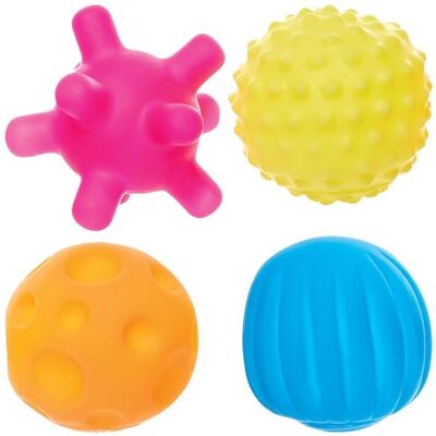 Baker Ross FN484 Balles sensorielles multi-texturées Lot de 6, jouets anti-stress pour enfants, cadeaux pour pochettes surprises Baker Ross FN484 Balles sensorielles multi-texturées Lot de 6, jouets anti-stress pour enfants, cadeaux pour pochettes surprises