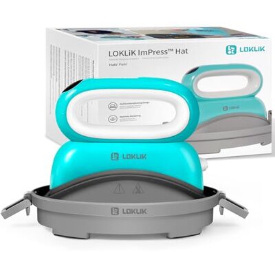 LOKLIK Impress Presse à Chaleur Automatique pour Personnaliser les Casquettes, Chapeaux en Textile – Presse à Chaleur – Fonctionne avec le Vinyle, Sublimation, le Papier de Transfert Thermique LOKLIK Impress Presse à Chaleur Automatique pour Personnaliser les Casquettes, Chapeaux en Textile – Presse à Chaleur – Fonctionne avec le Vinyle, Sublimation, le Papier de Transfert Thermique