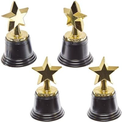 Baker Ross FN149 Trophées étoiles Lot de 4, Trophée de cérémonie sportive, Récompenses de cérémonie, Trophées pour enfants Baker Ross FN149 Trophées étoiles Lot de 4, Trophée de cérémonie sportive, Récompenses de cérémonie, Trophées pour enfants