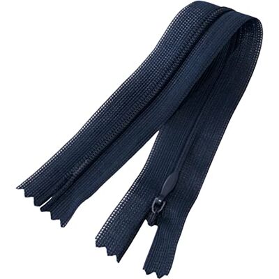 AERZETIX C60550 Lot de 10 Fermetures éclair invisibles 20 cm non-séparables fermeture à glissière crémaillère couleur bleu foncé maroquinerie jean pantalon robe jupe curseur couture vêtement AERZETIX C60550 Lot de 10 Fermetures éclair invisibles 20 cm non-séparables fermeture à glissière crémaillère couleur bleu foncé maroquinerie jean pantalon robe jupe curseur couture vêtement