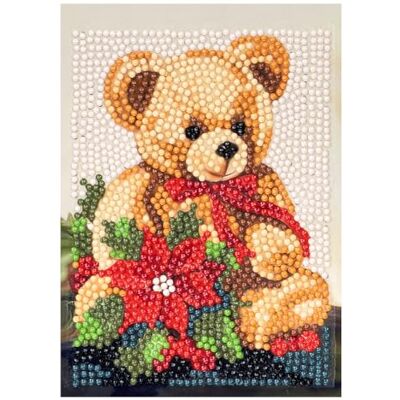 Ideen mit Herz Carte de peinture diamant 11,5 cm x 16,5 cm 370 g/m² Collante sur toute la surface Motif ours en peluche Ideen mit Herz Carte de peinture diamant 11,5 cm x 16,5 cm 370 g/m² Collante sur toute la surface Motif ours en peluche