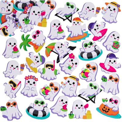 Baker Ross VC180 Autocollants fantômes en mousse pour l'été et Halloween Lot de 120, autocollants fantômes effrayants pour l'été Baker Ross VC180 Autocollants fantômes en mousse pour l'été et Halloween Lot de 120, autocollants fantômes effrayants pour l'été