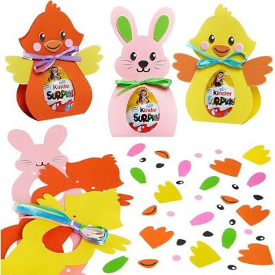 Baker Ross WA124 Grands supports pour œufs en chocolat de Pâques Lot de 8, kits créatifs en mousse pour les grandes décorations d'œufs de Pâques Baker Ross WA124 Grands supports pour œufs en chocolat de Pâques Lot de 8, kits créatifs en mousse pour les grandes décorations d'œufs de Pâques